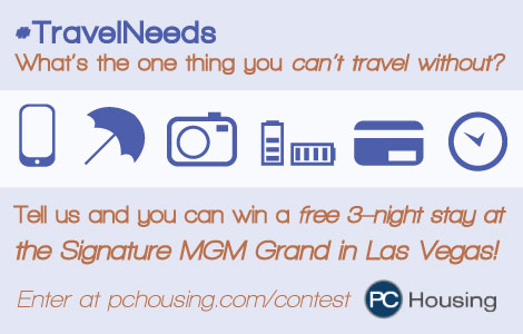#TravelNeeds PC Housing Travel Contest