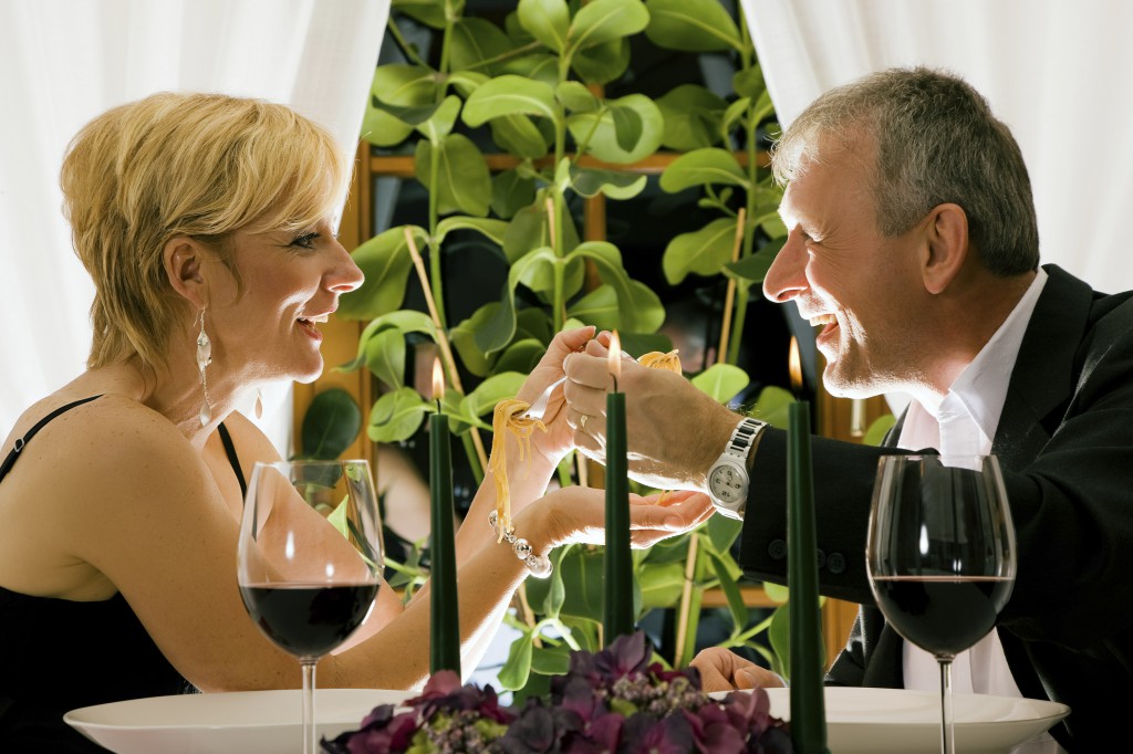 couple at restaurant